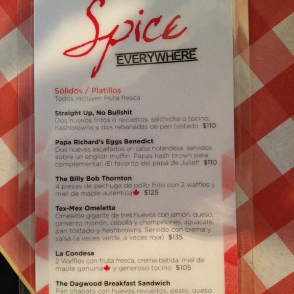 Photo taken at Spice Everywhere Brunch Restaurant by Gaston G. on 5/18/2014