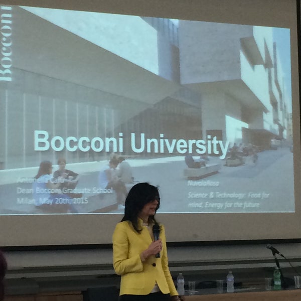 Photo taken at Università Commerciale Luigi Bocconi by Madison L. on 5/20/2015