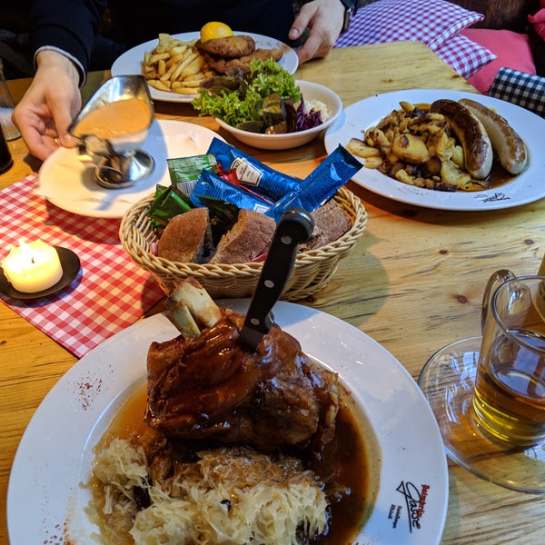 The pork knuckle is amazing