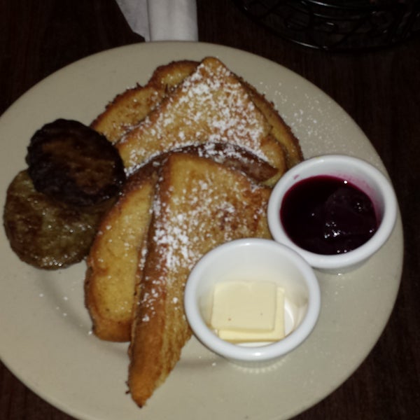 The French Toast with sausage practically melts in your mouth.