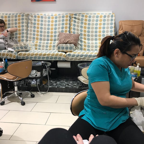 Very comfortable, clean and popular! It was busy the entire time but somehow they did not keep anyone waiting. Impressed. $29 for mani/pedi.