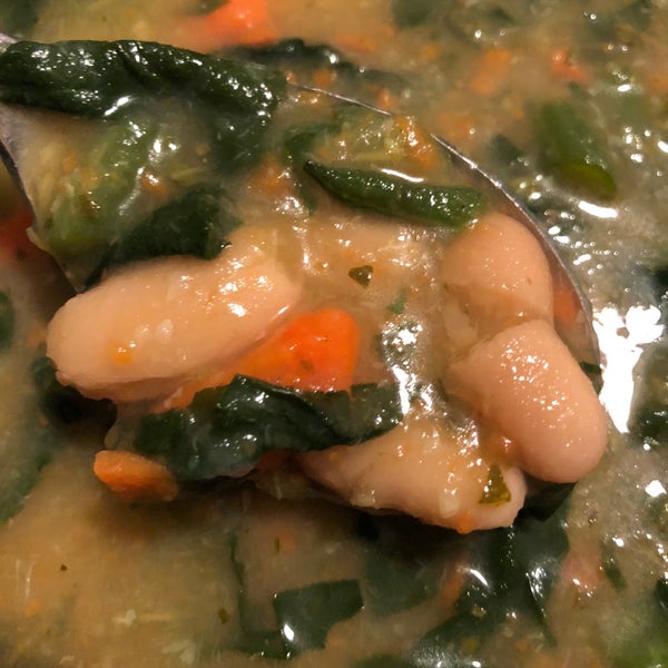 Delicious food, even their takeout! Their minestrone soup is filled with so many vegetables and a homemade broth.