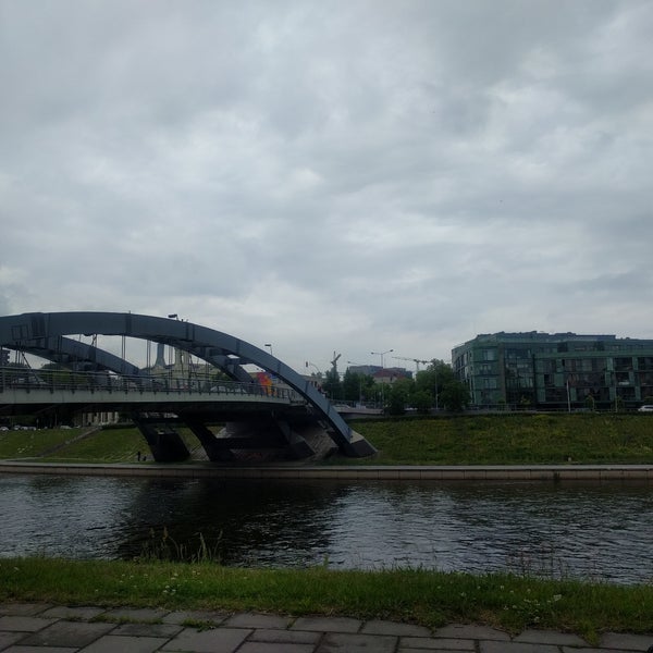 Foto diambil di Mindaugo tiltas | Mindaugas&#39; bridge oleh Olga K. pada 6/23/2017
