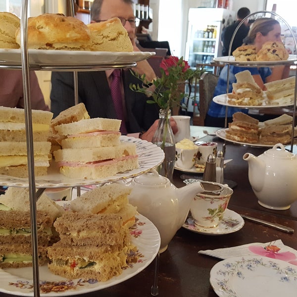 Afternoon tea is quite a treat here you get a large pot of loose leaf tea, lovely finger sandwiches with hot fresh scones (accompanied by jam and clotted cream) and even a slice of cake after!
