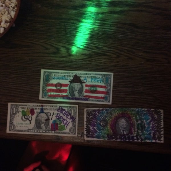 Decorate a dollar get a free shot (of terrible flavored vodka). Ask for markers!