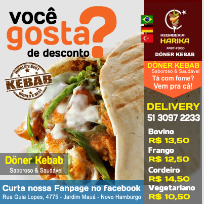 Sem opção para hoje pro almoço? Visite nosso website e veja o cardápio www.kebaberiaharika.com.br