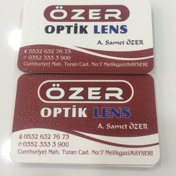 ozer optik lens cumhuriyet mahallesi