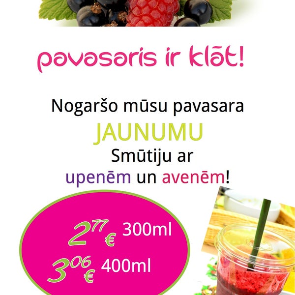 try our new smoothie:)