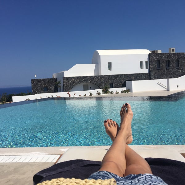 Photo taken at Santo Maris Oia Luxury Suites and Spa in Santorini by Riann G. on 6/4/2018