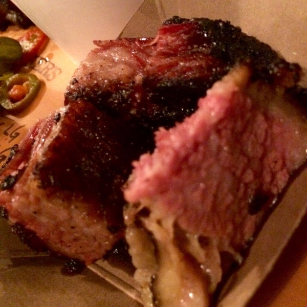 Photo taken at Fletcher&#39;s Brooklyn Barbecue by Dennis F. on 3/25/2015