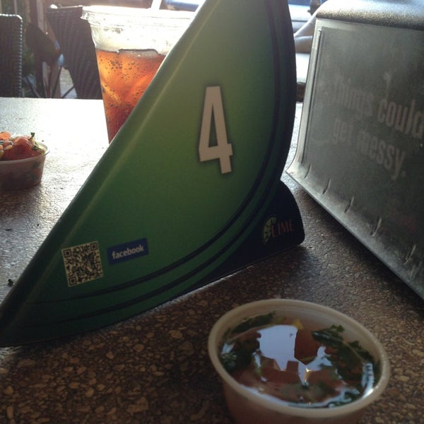 Photo taken at Lime Fresh Mexican Grill by Purple M. on 1/4/2013