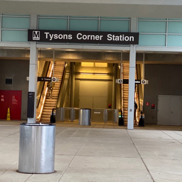 Photo taken at Tysons Metro Station by Bill B. on 10/22/2019
