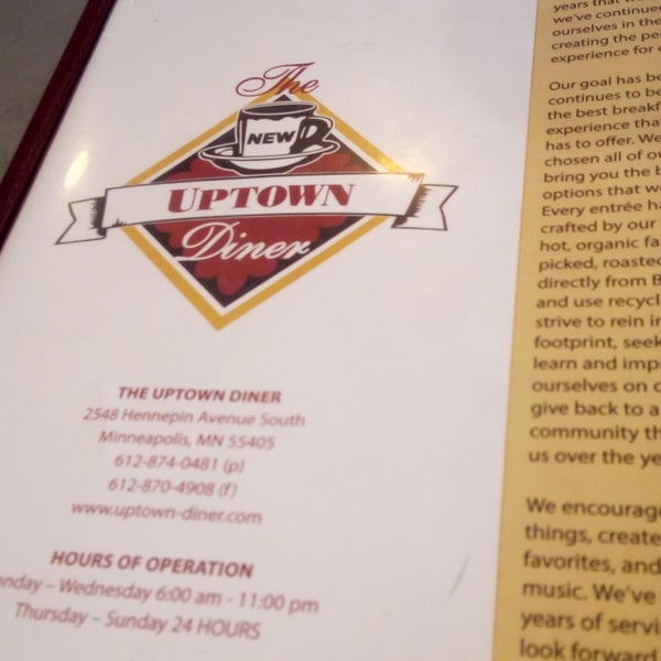 Photo taken at Uptown Diner by peter p. on 5/13/2018