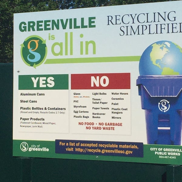 Stone Avenue Recycling Center Recycling Facility in Greenville