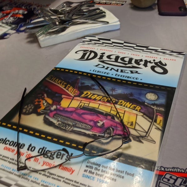 Foto tirada no(a) Digger&#39;s Diner Concord por Mike P. em 9/28/2019