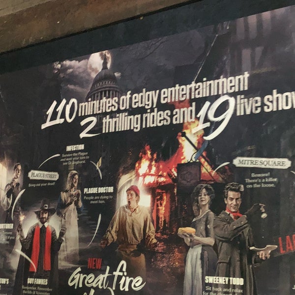 Photo taken at The London Dungeon by Rita A. on 10/13/2018