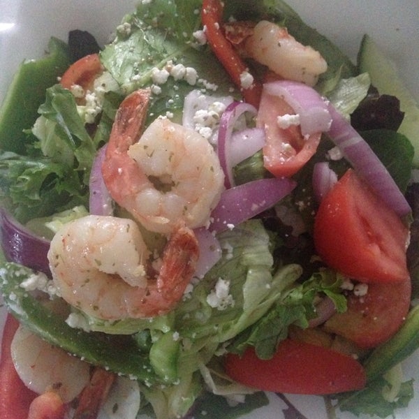 Mediterranean salad with shrimp!