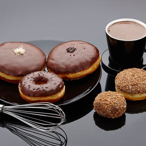 Try our new donuts!! They are great with coffee