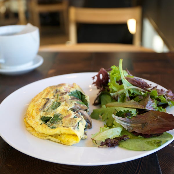 Start Your Morning with the Healthy Parisian Omelette sans Bread with a Side Salad.