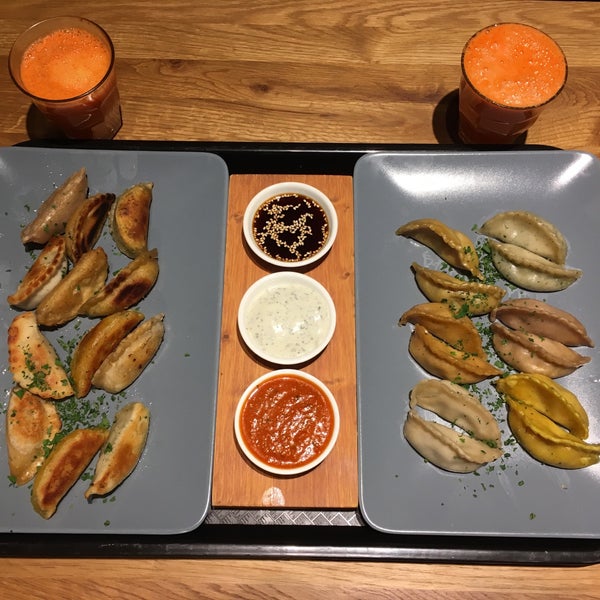 Get the sharing plate (for 2 or 3), you’ll get all six flavors - baked and fried plus all 3 sauces. Tasty!