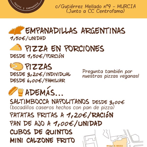 รูปภาพถ่ายที่ Mano a Mano - Pizzas y empanadillas โดย Mano a Mano - Pizzas y empanadillas เมื่อ 2/21/2014
