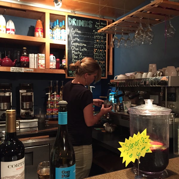 Photo taken at JavaVino Coffee &amp; Wine House by m. h. on 6/20/2015