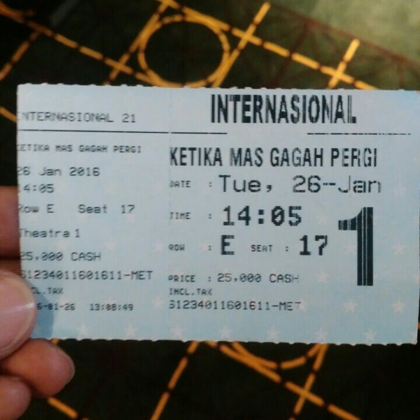 Internasional 21 Now Closed Multiplex In Palembang