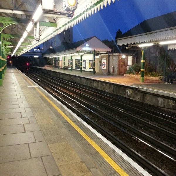 Photo taken at West Kensington London Underground Station by Jules M. on 9/8/2013