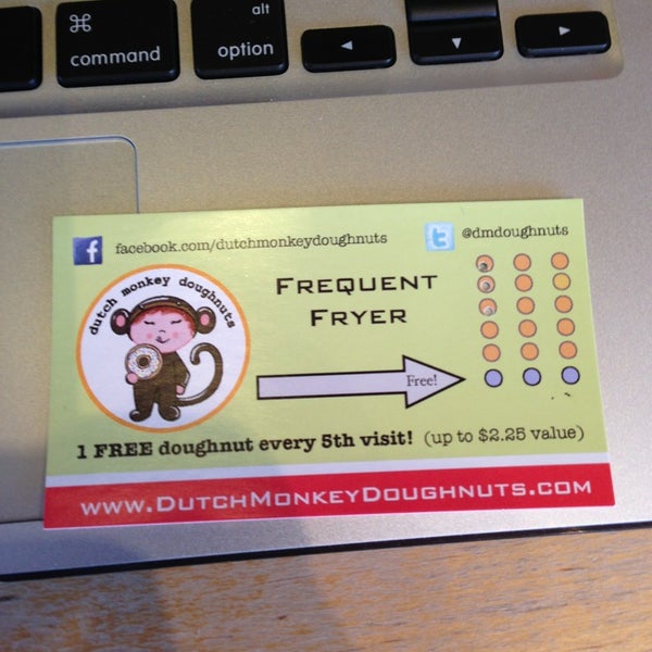 Be sure and Check In to get a free punch on your Frequent Fryer card.