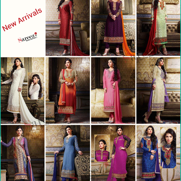 New Arrival : Chic Churidar Collection From Sareez.com.Shop Now !!!! Enter Coupon Code : THANKS