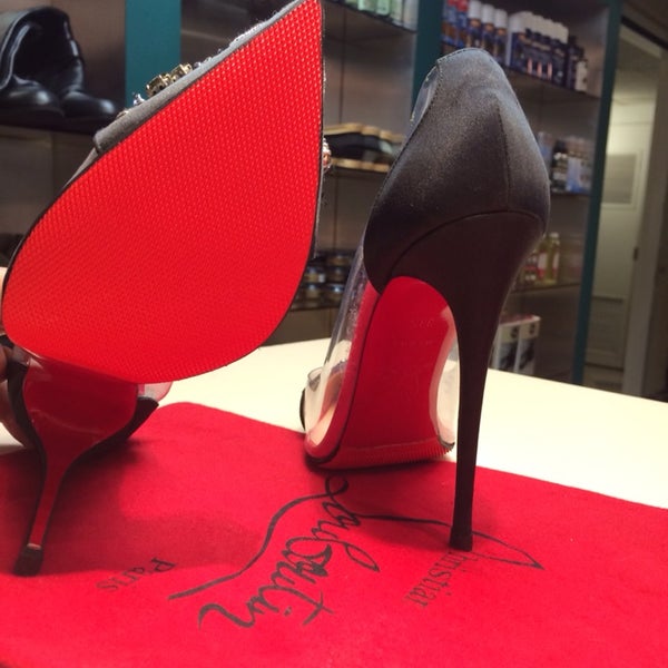 Custom red protective soles for Louboutin red bottom shoes