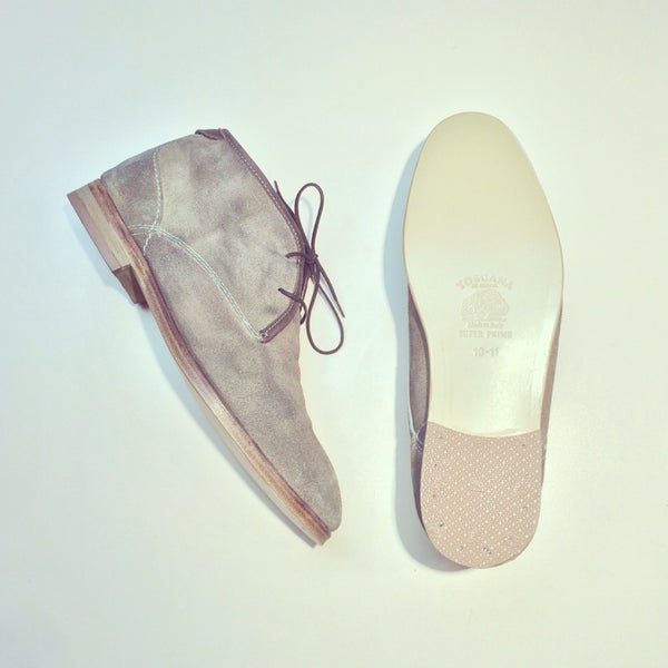 Leather Sole + Tan rubber heels