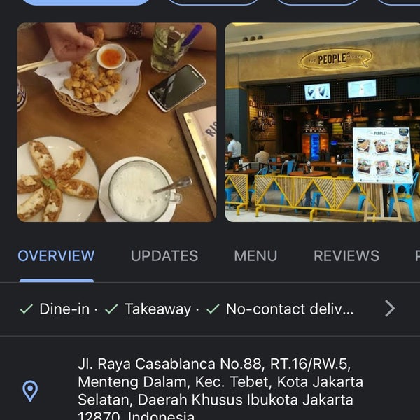 The People's Cafe - Kota Kasablanka
