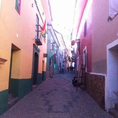 Photo taken at Calle Jaén by Marcela U. on 7/21/2012