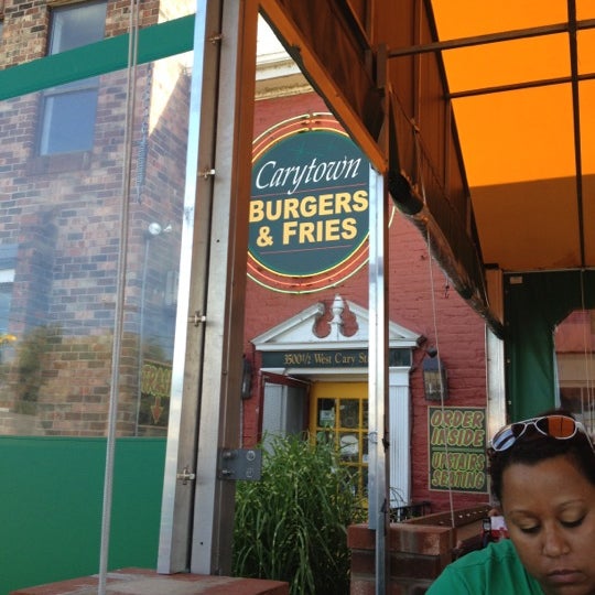 Photo taken at Carytown Burgers &amp; Fries by Will M. on 7/12/2012