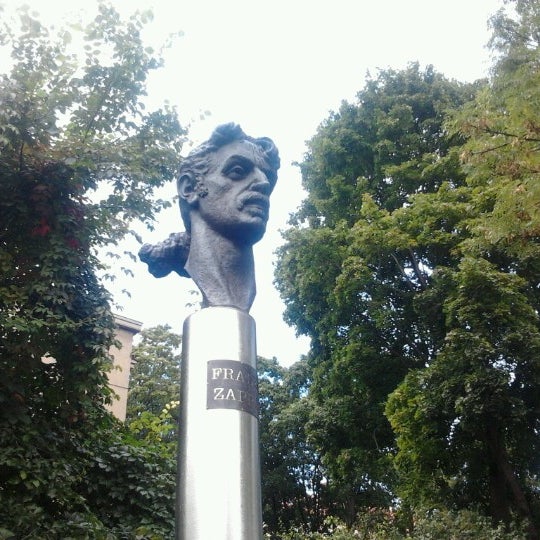 Photo taken at Frank Zappa monument by Bernex on 9/6/2012