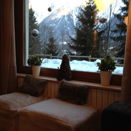 Photo taken at Hotel Les Campanules Les Houches by Kate S. on 2/22/2012