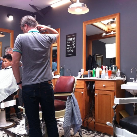 Photo taken at Temescal Alley Barbershop by null on 5/5/2012