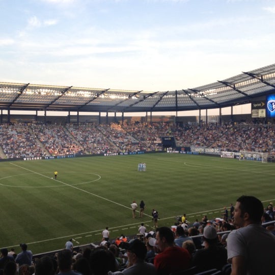 Photo taken at Boulevard Members Club at Children&#39;s Mercy Park by Rebecca H. on 8/12/2012