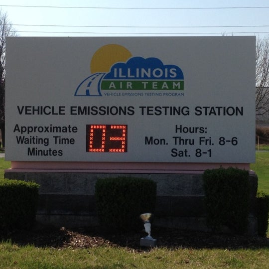 Illinois Air Team Emissions Testing Station Government Building in