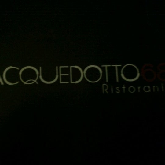 Photo taken at Acquedotto68 by Danny O. on 7/25/2012