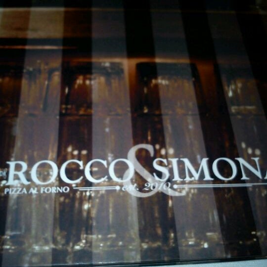Photo taken at Rocco &amp; Simona Pizza al Forno by David S. on 5/19/2012