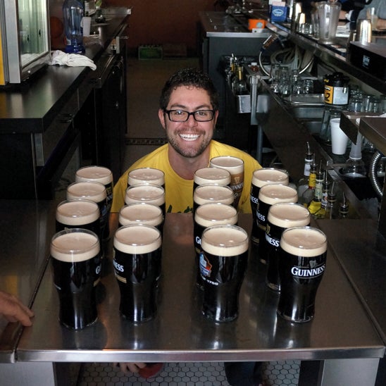 Ray Pours the best Guinness... try one.