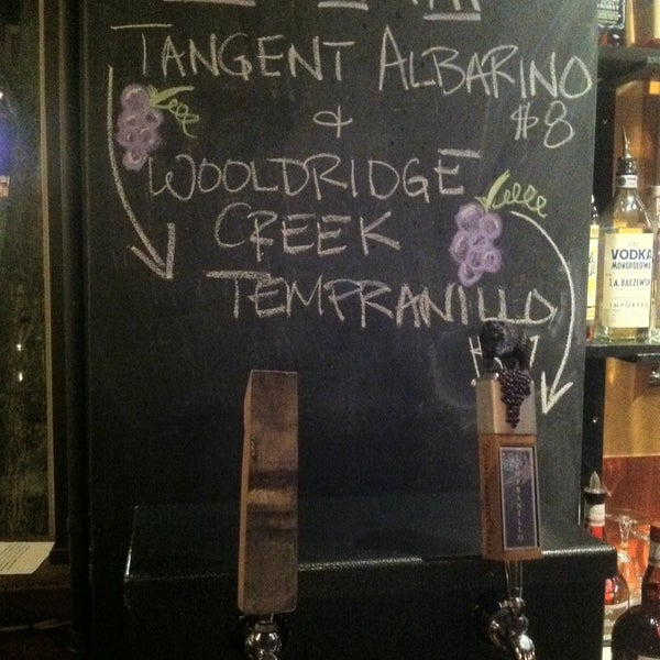 We are now serving wines on tap!  These wines are excellent quality and a great value. Tangent Albarino (Edna Valley, CA) and Wooldridge Creek Tempranillo (Applegate Valley, OR).