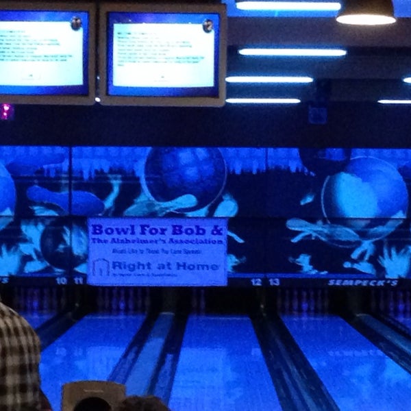 Photo taken at Sempeck&#39;s Bowling &amp; Entertainment by Monica L. on 2/23/2014