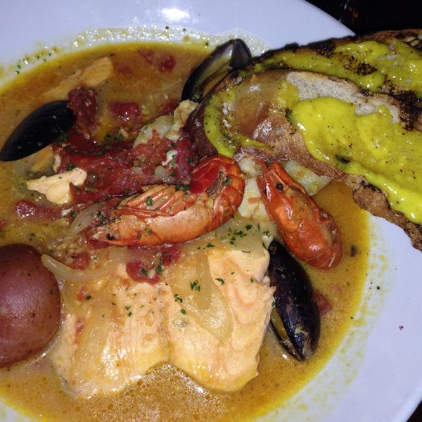 Seafood stew is amazing!