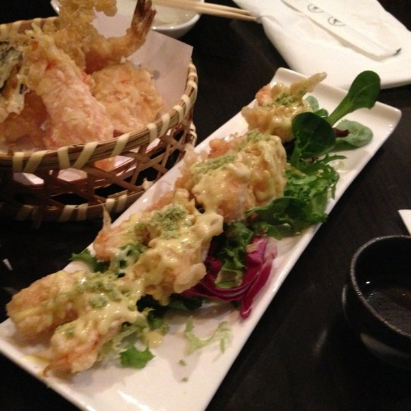 Excellent tempura and sushi washed down with sake