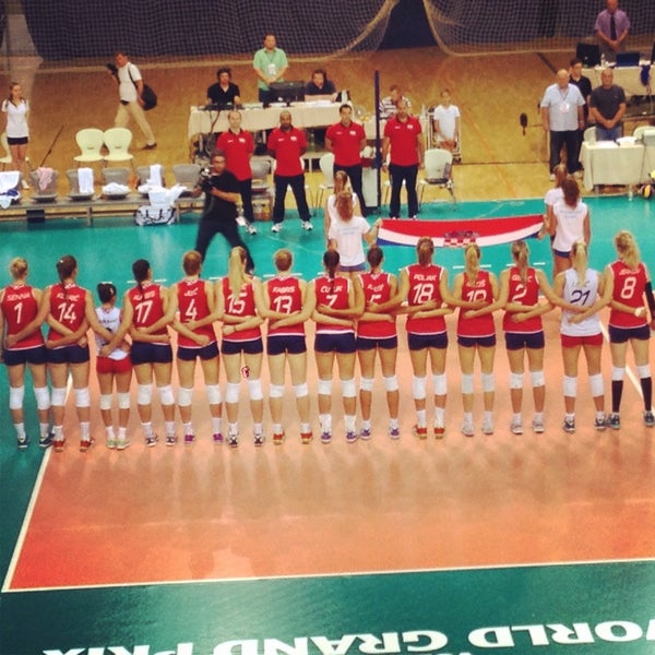 Photo taken at Sportska dvorana Žatika by Tribunus P. on 8/3/2014