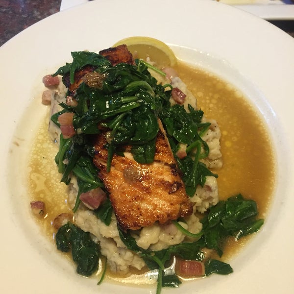 I had the salmon blackened and I love it! It is a must be place. Try it