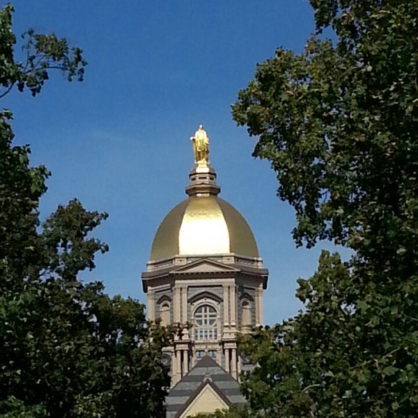 The Golden Dome College Administrative Building in Notre Dame